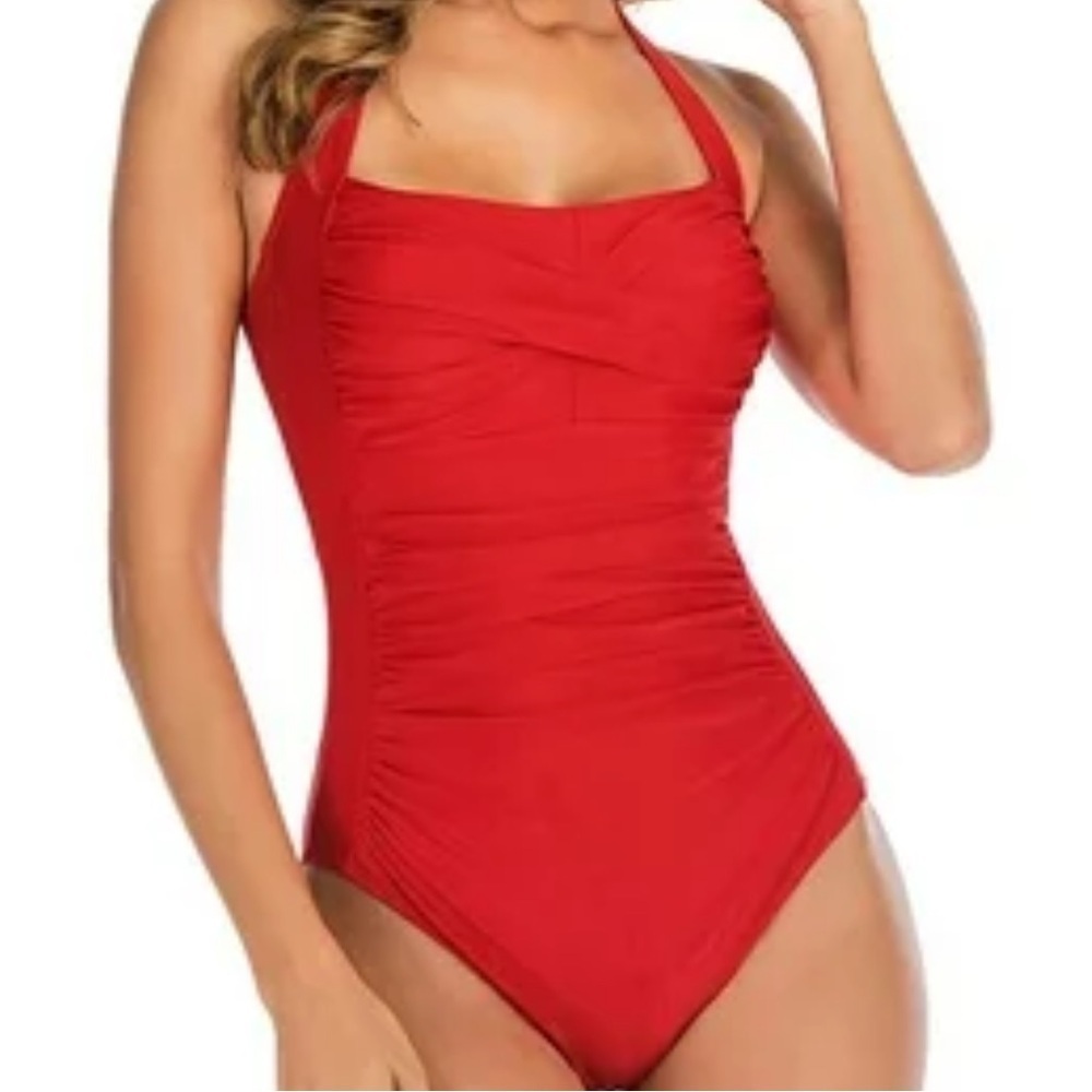 Spiegel Swim Red One Piece Swimsuit